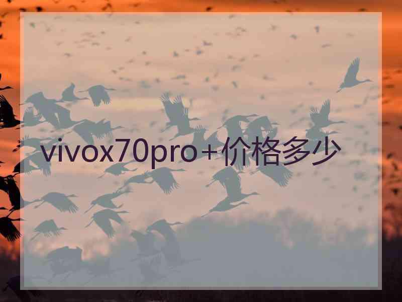 vivox70pro+价格多少