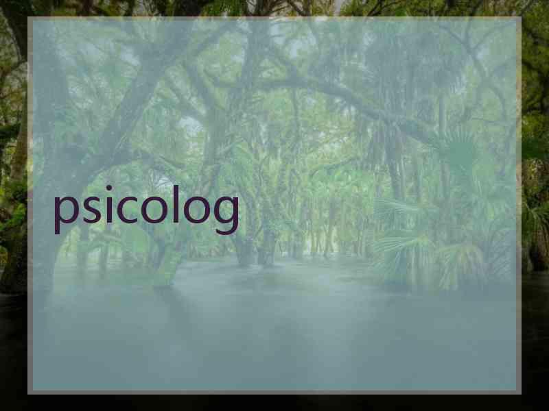 psicolog