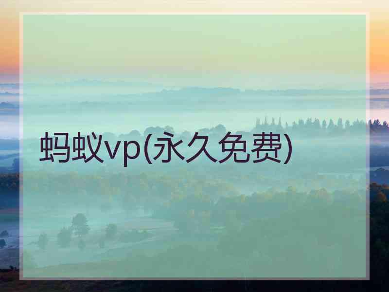 蚂蚁vp(永久免费)