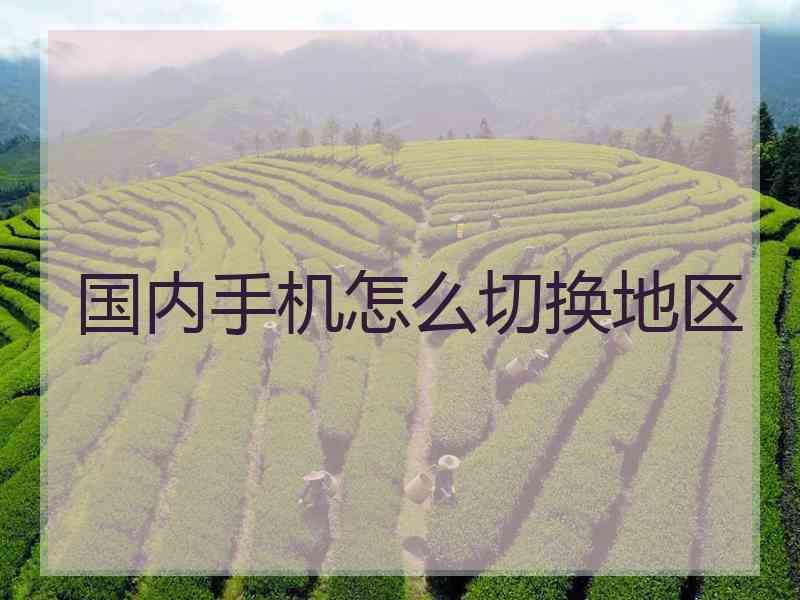 国内手机怎么切换地区