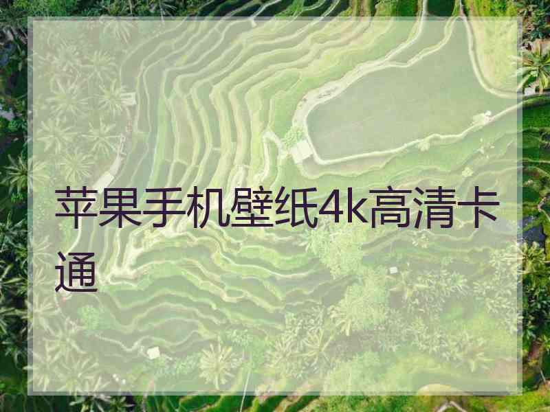 苹果手机壁纸4k高清卡通