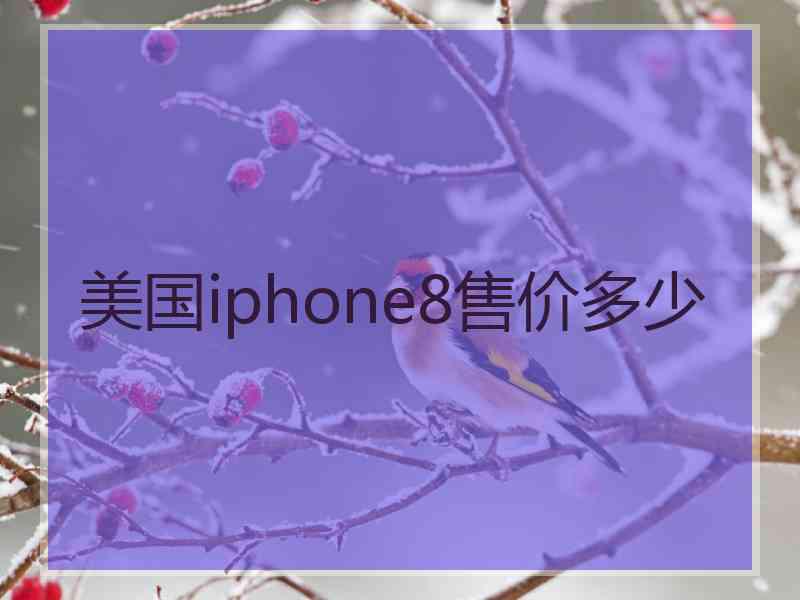 美国iphone8售价多少