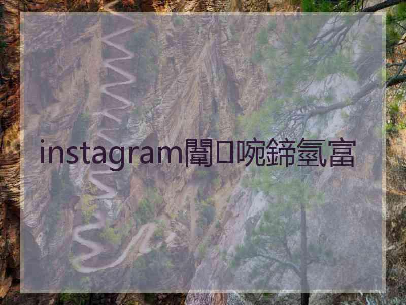 instagram闈㈣啘鍗氫富