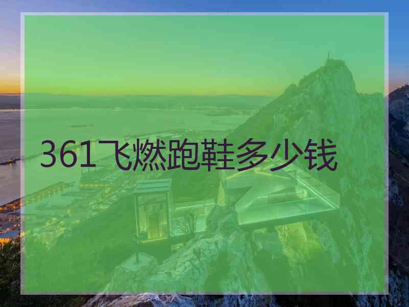 361飞燃跑鞋多少钱