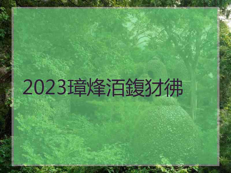 2023璋烽洦鍑犲彿