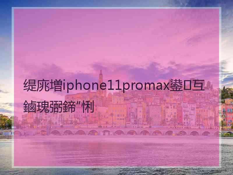 缇庣増iphone11promax鍙互鏀瑰弻鍗″悧