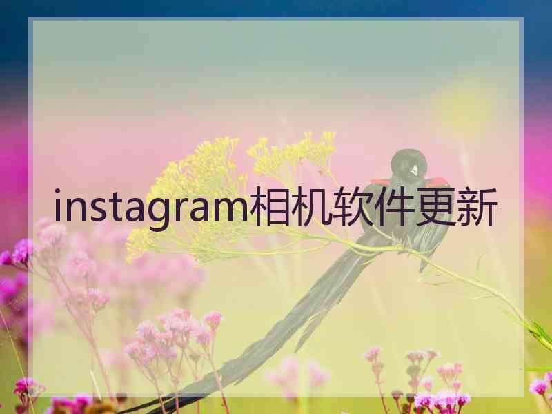 instagram相机软件更新