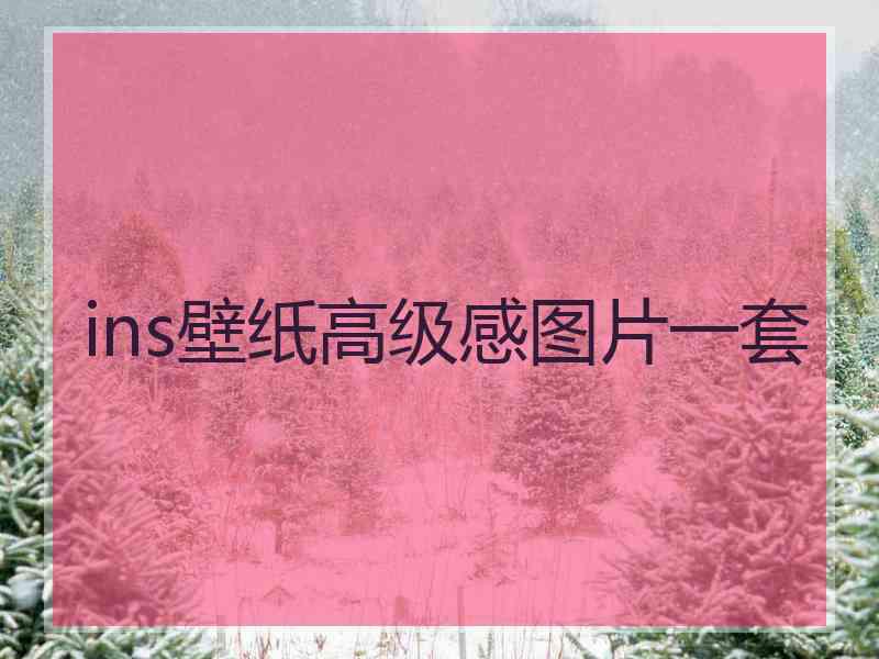 ins壁纸高级感图片一套