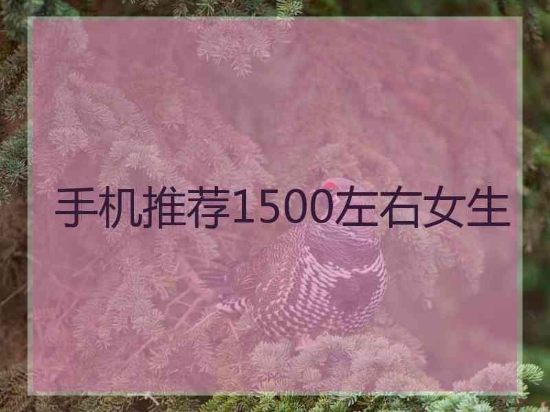 手机推荐1500左右女生