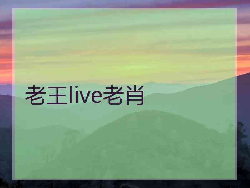 老王live老肖