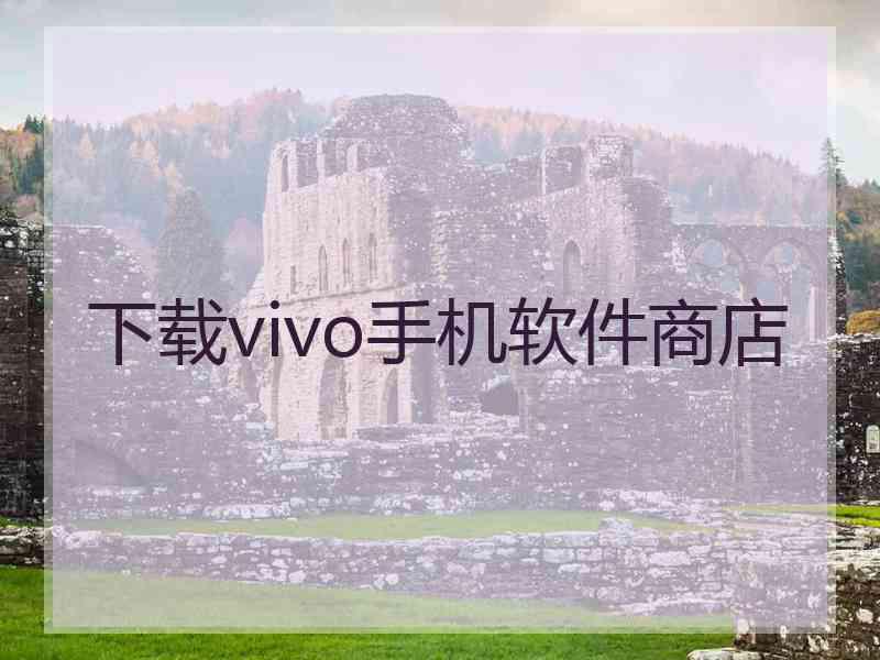 下载vivo手机软件商店