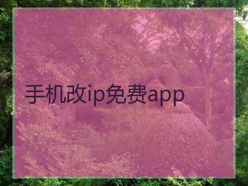 手机改ip免费app