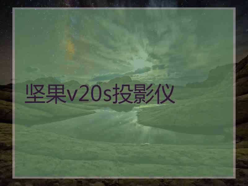 坚果v20s投影仪