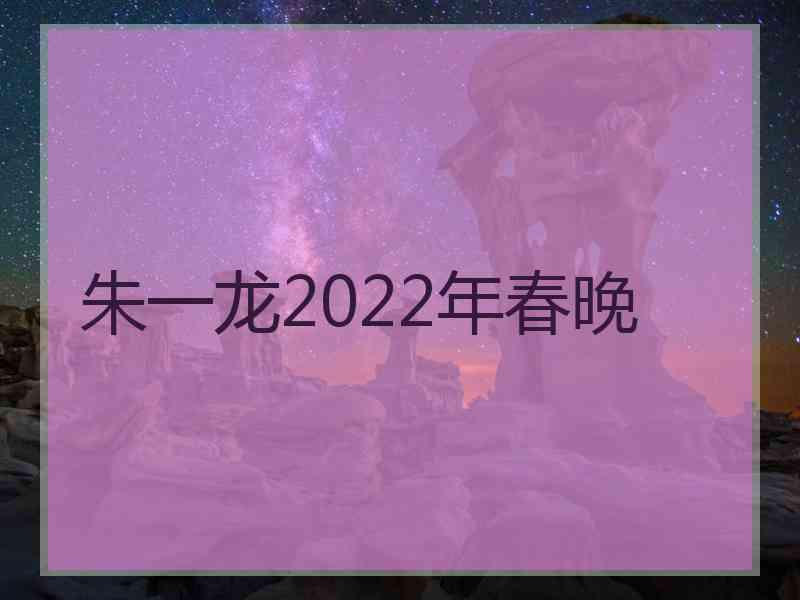 朱一龙2022年春晚