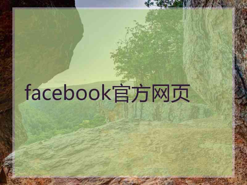 facebook官方网页