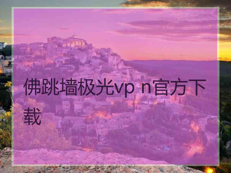 佛跳墙极光vp n官方下载