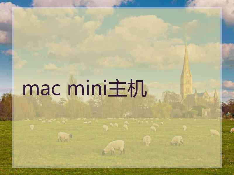 mac mini主机