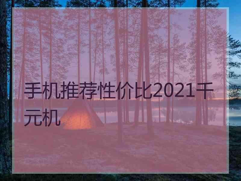 手机推荐性价比2021千元机