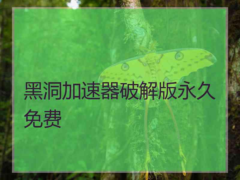 黑洞加速器破解版永久免费