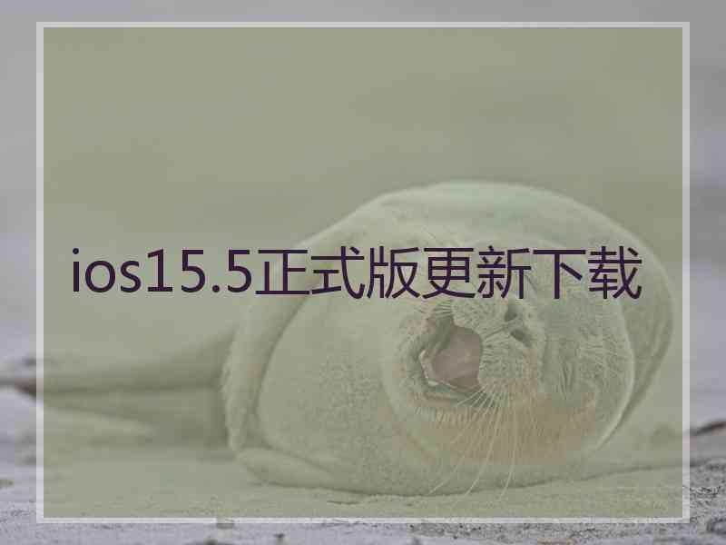 ios15.5正式版更新下载