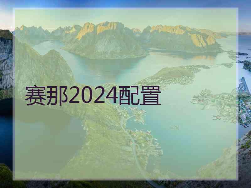 赛那2024配置