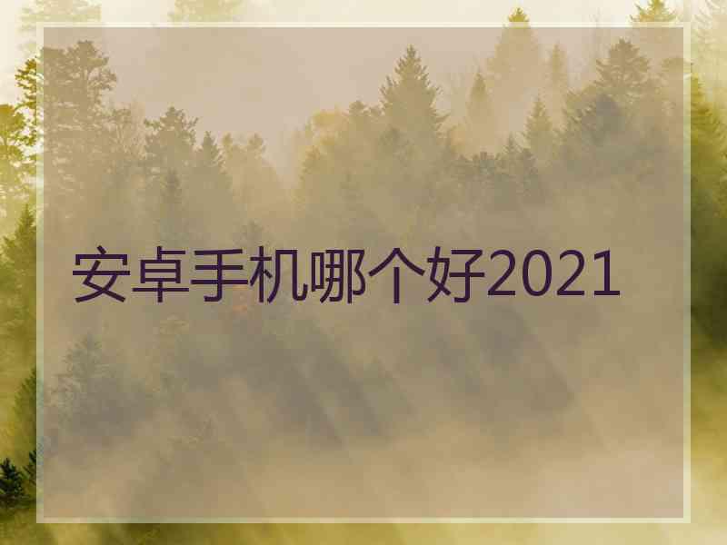 安卓手机哪个好2021