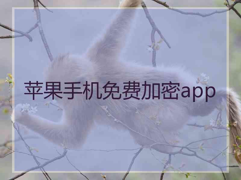 苹果手机免费加密app