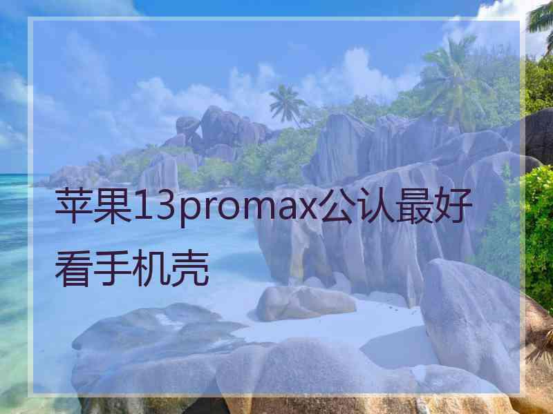 苹果13promax公认最好看手机壳