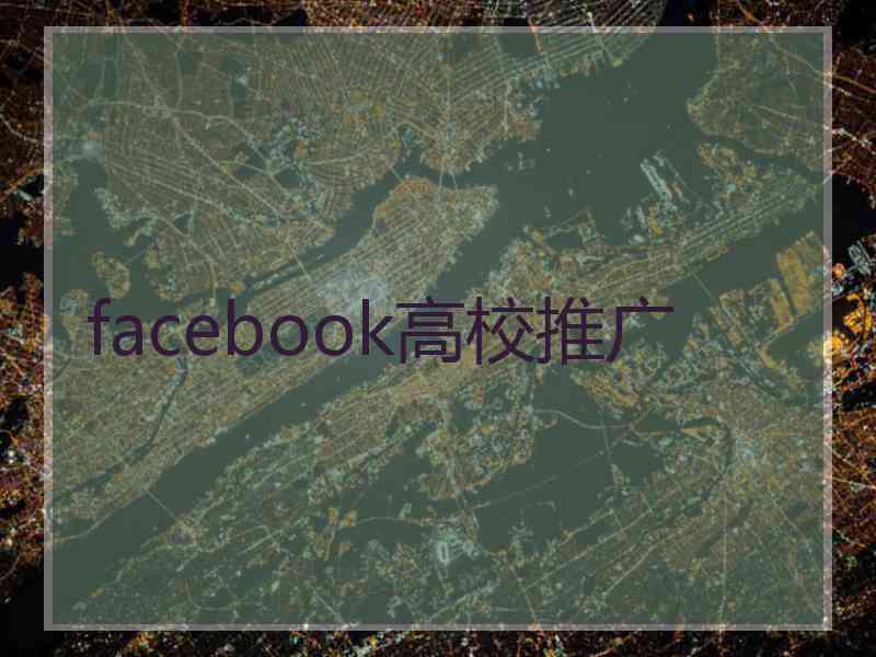 facebook高校推广