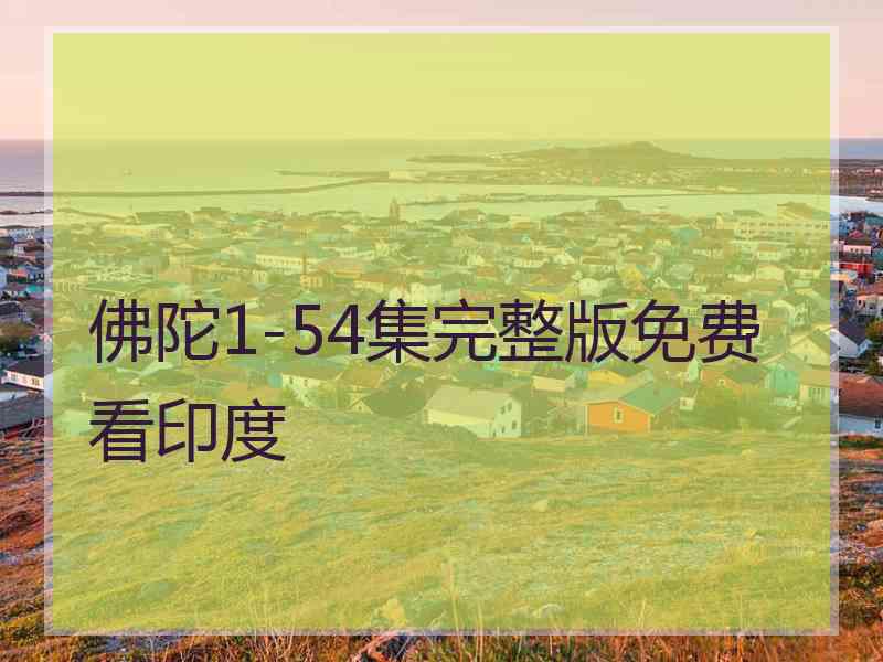 佛陀1-54集完整版免费看印度