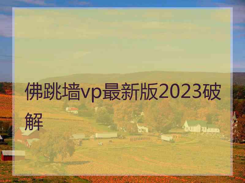 佛跳墙vp最新版2023破解