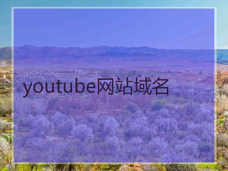 youtube网站域名