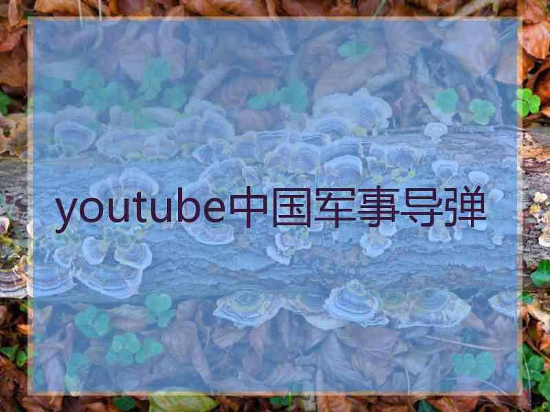 youtube中国军事导弹