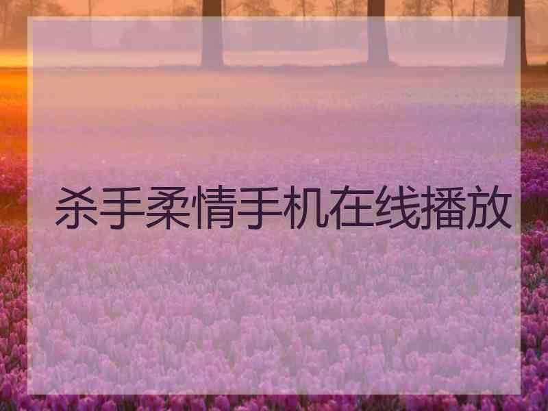 杀手柔情手机在线播放