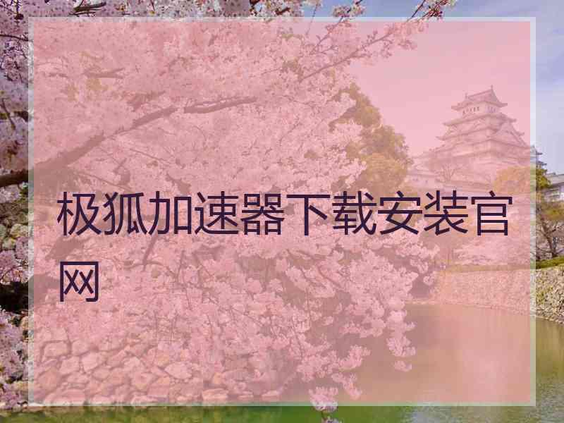 极狐加速器下载安装官网