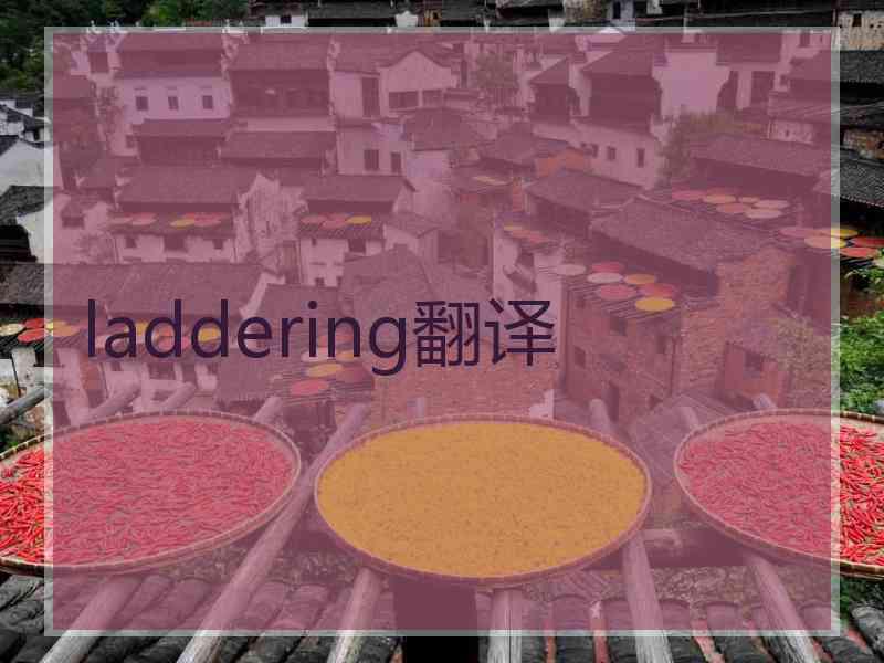 laddering翻译