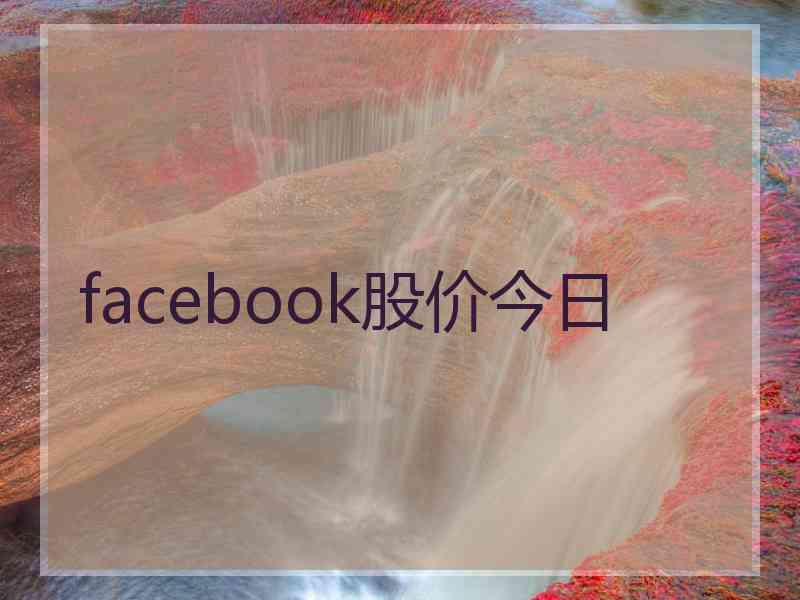 facebook股价今日