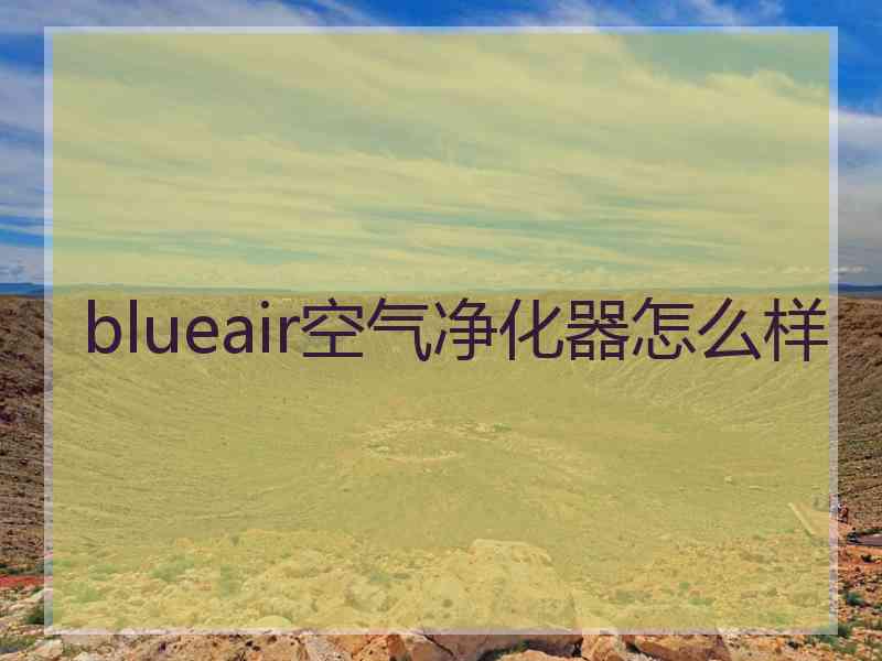 blueair空气净化器怎么样