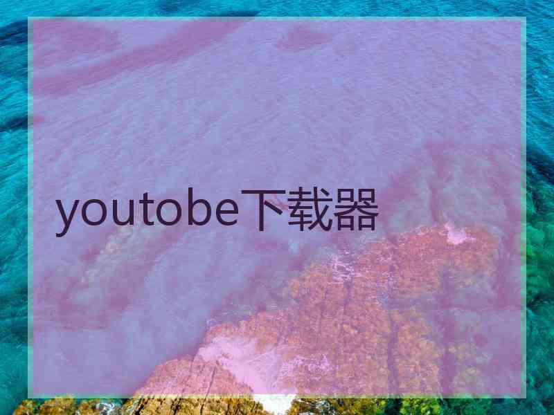 youtobe下载器