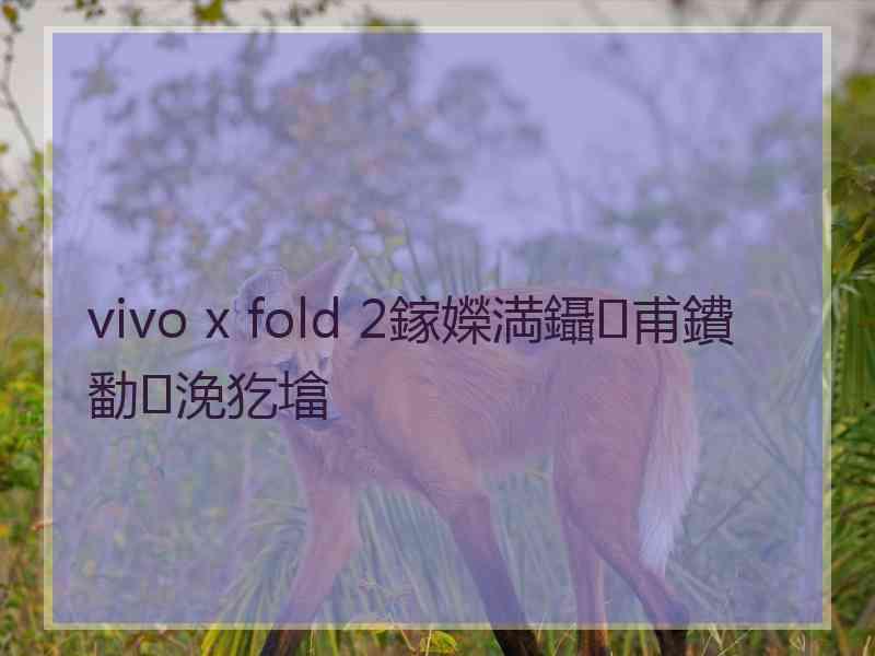 vivo x fold 2鎵嬫満鑷甫鐨勫浼犵墖