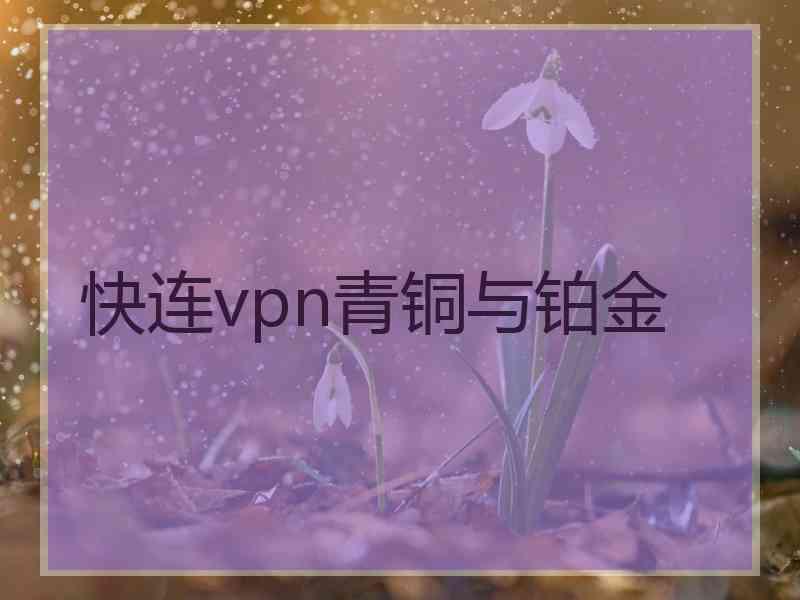 快连vpn青铜与铂金