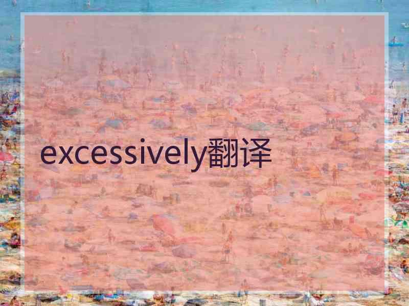 excessively翻译