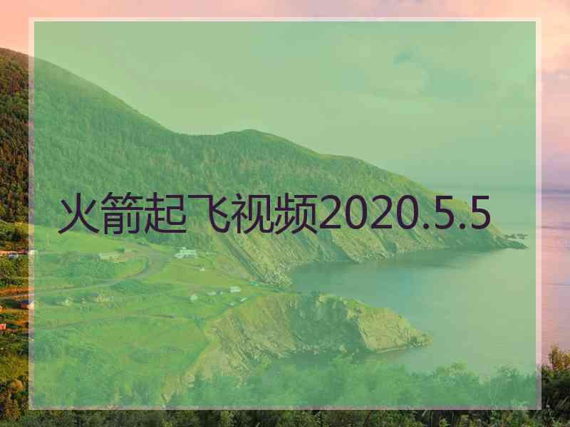 火箭起飞视频2020.5.5