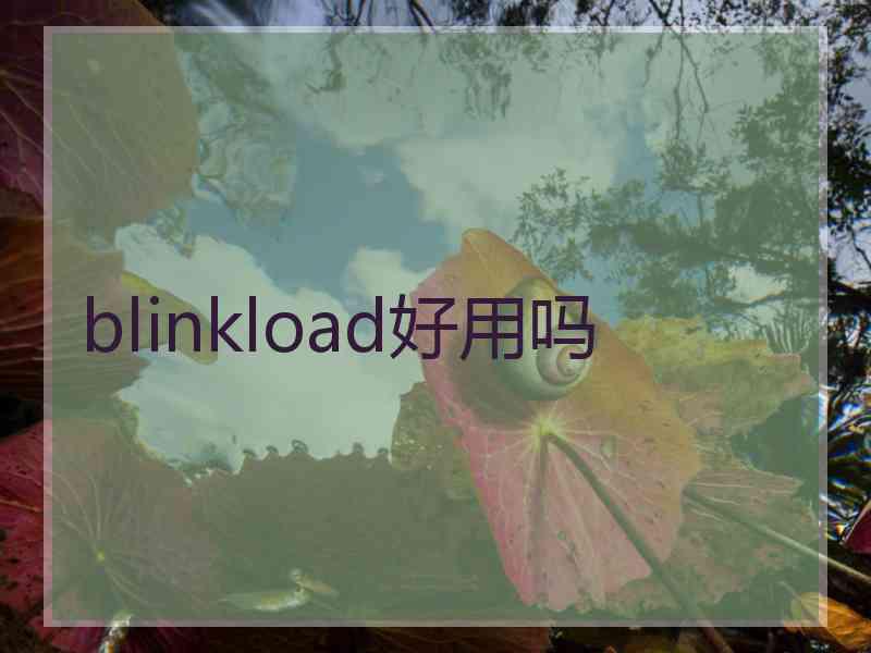 blinkload好用吗