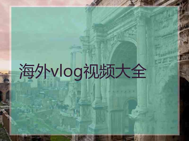 海外vlog视频大全