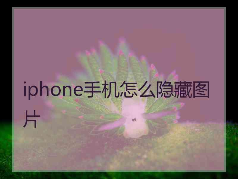 iphone手机怎么隐藏图片