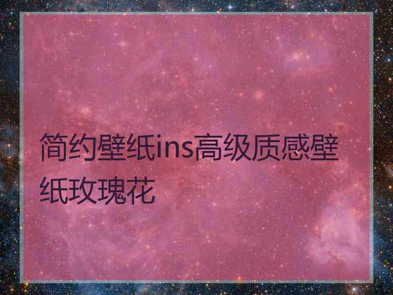 简约壁纸ins高级质感壁纸玫瑰花