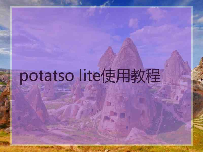 potatso lite使用教程