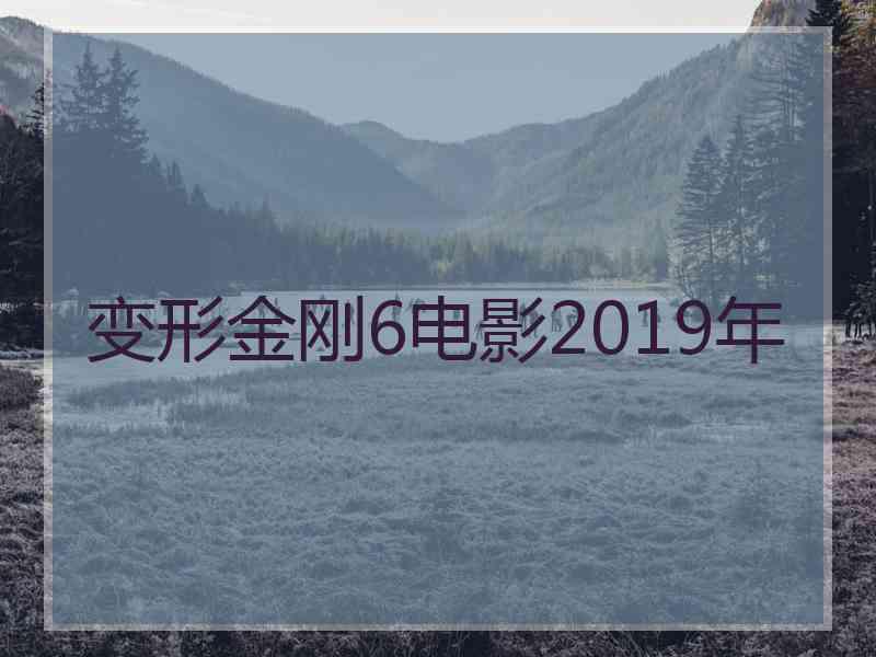 变形金刚6电影2019年