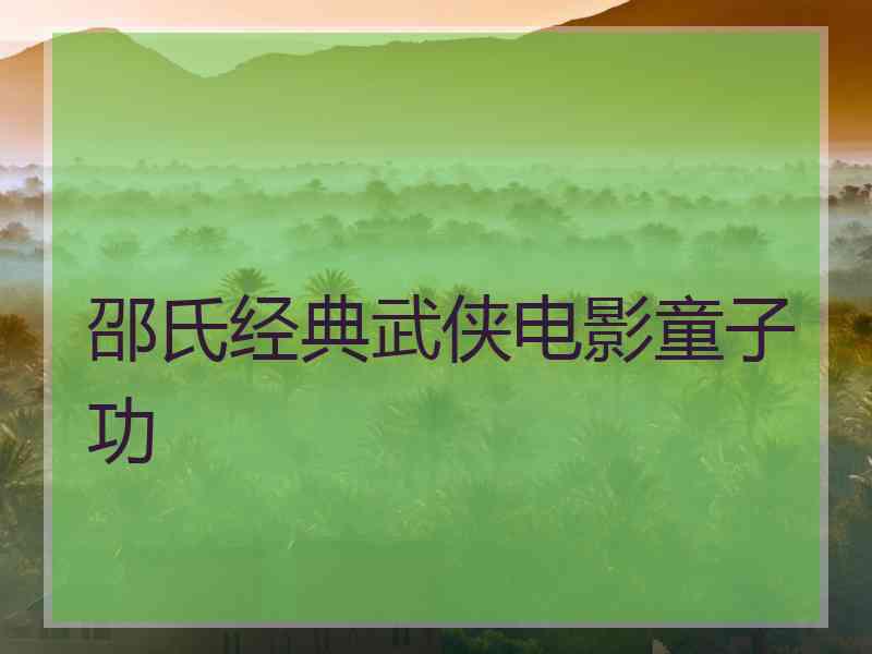 邵氏经典武侠电影童子功